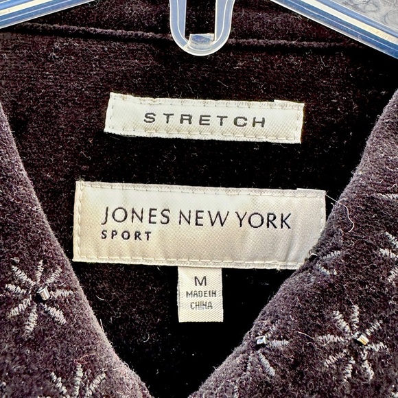jones NY Velvet Jacket color is Black NWT - Picture 3 of 8